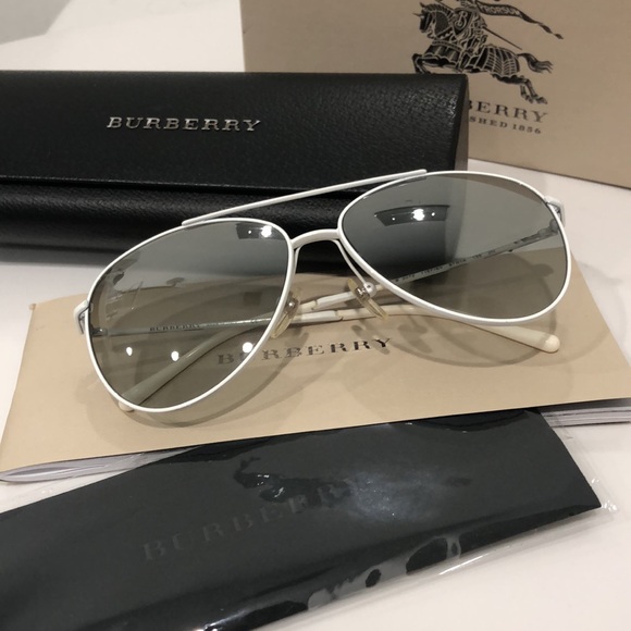 Burberry Aviator Metal Sunglasses - Picture 7 of 10